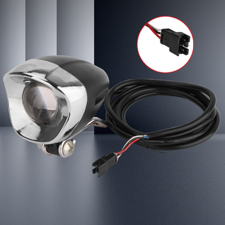 For KUGOO M5 AIMITE Electrical Scooter Front Headlight Warning Lights(Black)