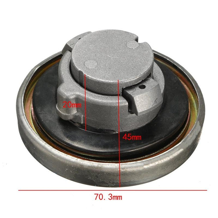 Suitable for Honda CA250 Motorcycle Modified Fuel Tank Cap(Silver)