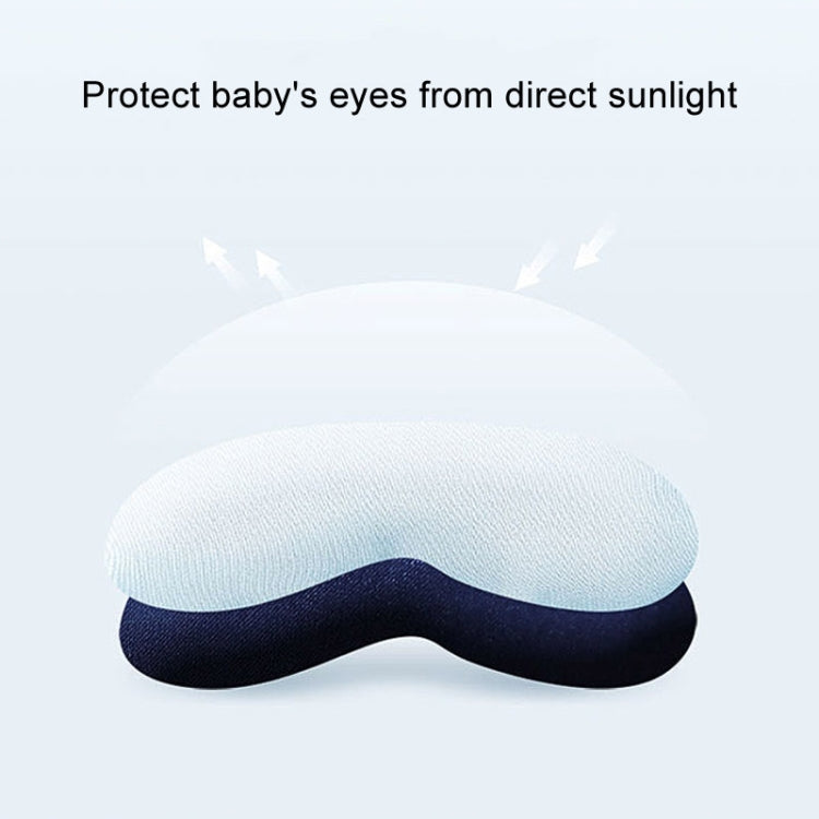 Baby Blackout Sun Eyeshade Baby UV Silk Mask(Blue)