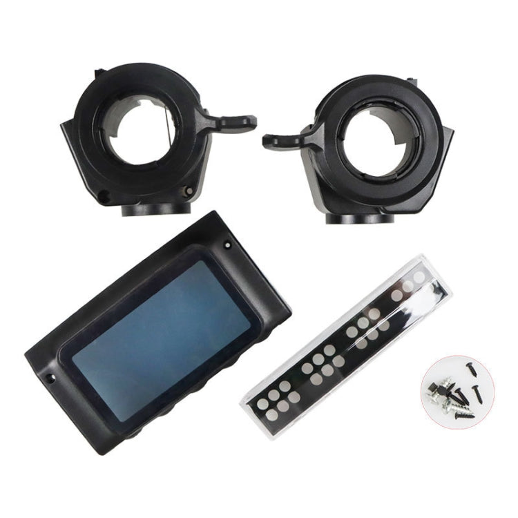 AIMITE For 8 inch KUGOO Electric Scooter Throttle Handle/Steering Handle/Display Screen Light Cover Set