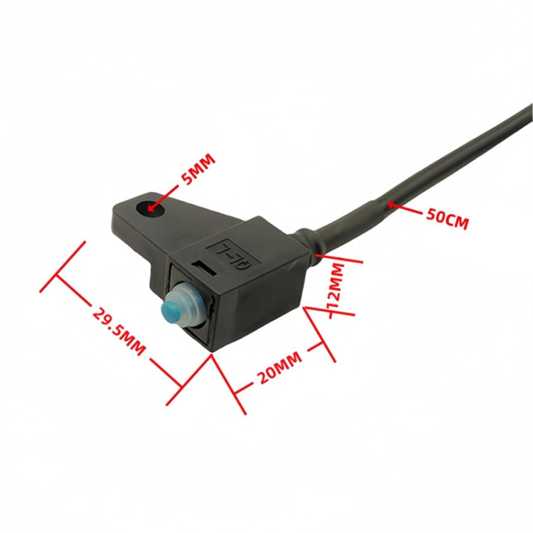 Motorcycle Electric Vehicle Brake Power-Off Switch Scooter Front Rear Disc Brake Switch With Wire(Left)