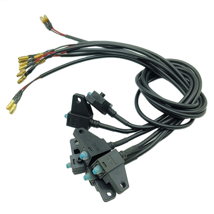 Motorcycle Electric Vehicle Brake Power-Off Switch Scooter Front Rear Disc Brake Switch With Wire(Left)