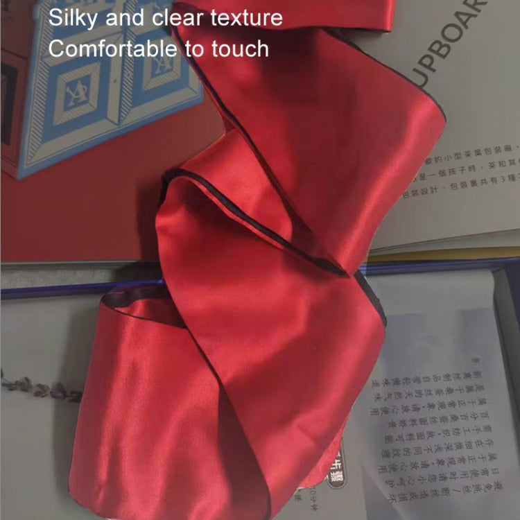 Ribbon Erotic Eye Mask Bondage Tie Up Toys(Black)
