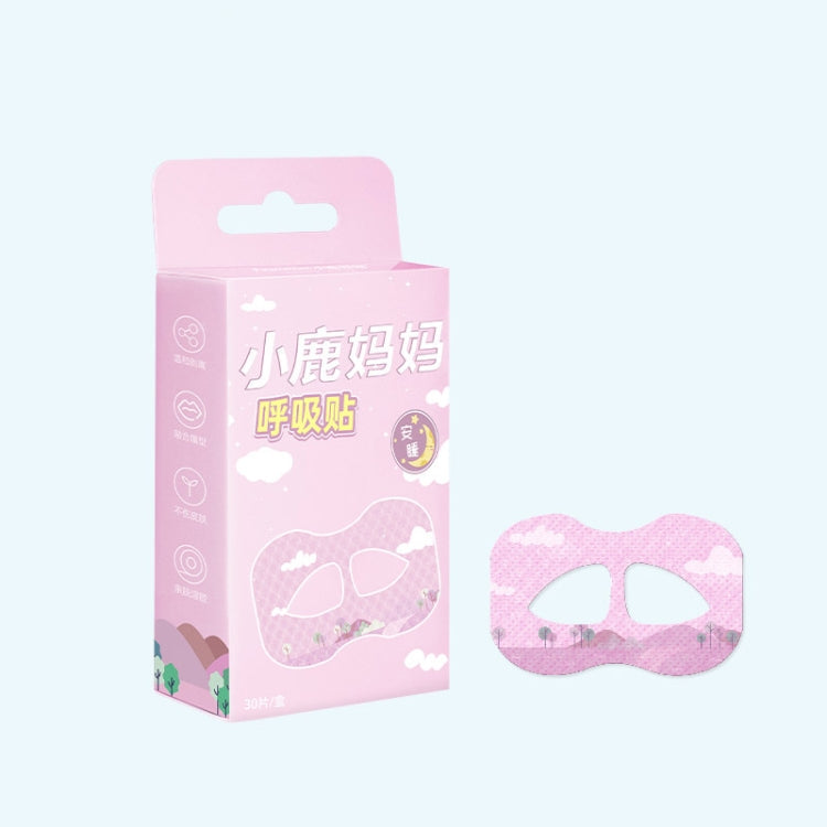 30pcs /Box Fawnmum Mouth Breathing Patch Night Stop Snoring Patch Anti-Snoring Closed Mouth Patch, Color: Adult Pink