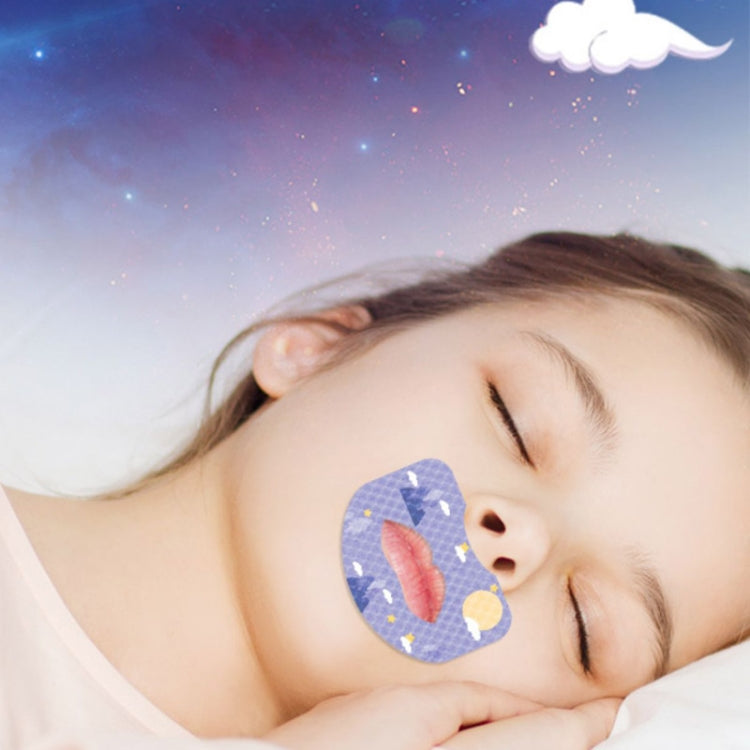 30pcs /Box Fawnmum Mouth Breathing Patch Night Stop Snoring Patch Anti-Snoring Closed Mouth Patch, Color: Adult Blue