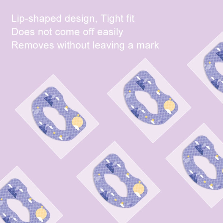 30pcs /Box Fawnmum Mouth Breathing Patch Night Stop Snoring Patch Anti-Snoring Closed Mouth Patch, Color: Adult Blue