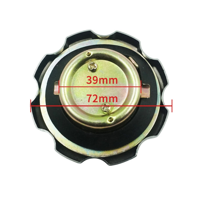 For CG125 Motorcycle and Electric Vehicle Fuel Tank Cap Lock(Silver)