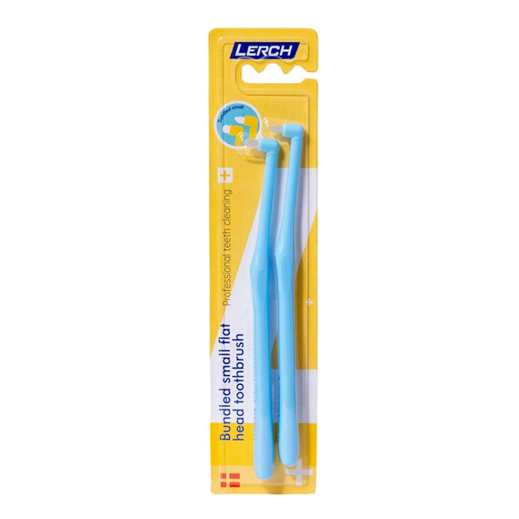 LERCH 2 In 1 Pointed + Rounded Orthodontic Teeth Cleaning Brush Pet Dental Crevice Brush(Color Random Delivery)