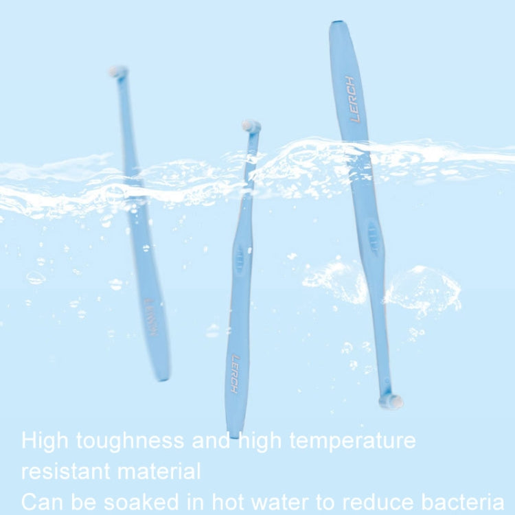 LERCH 2 In 1 Pointed + Rounded Orthodontic Teeth Cleaning Brush Pet Dental Crevice Brush(Color Random Delivery)