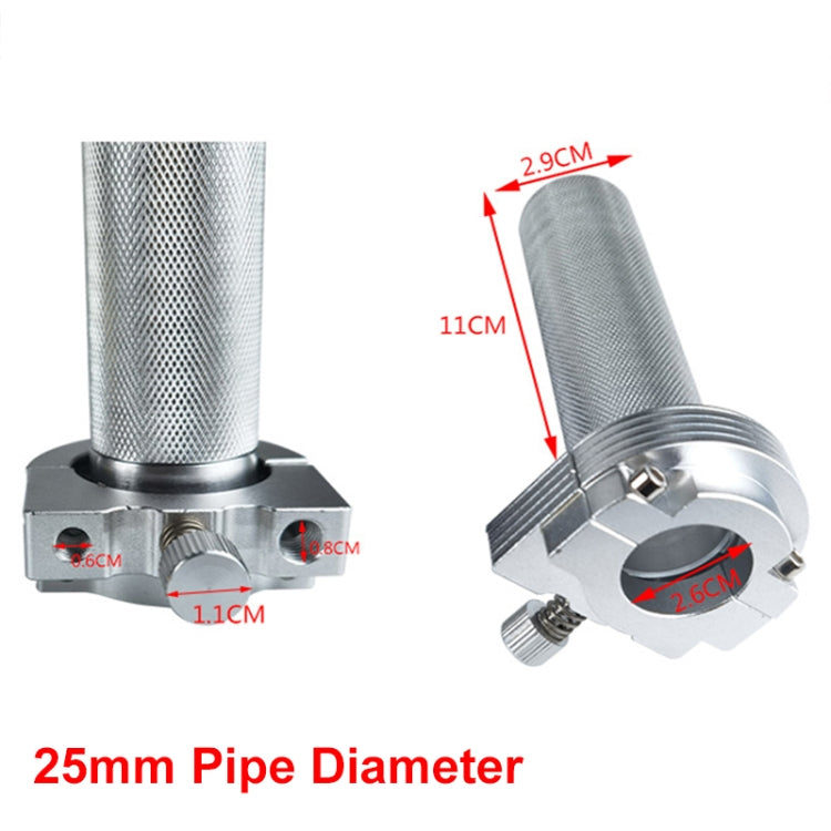 For Harley 883 / 1200 Aluminum Alloy Motorcycle Throttle Twist Oil Twist Oiler, Size: 22mm(Silver)