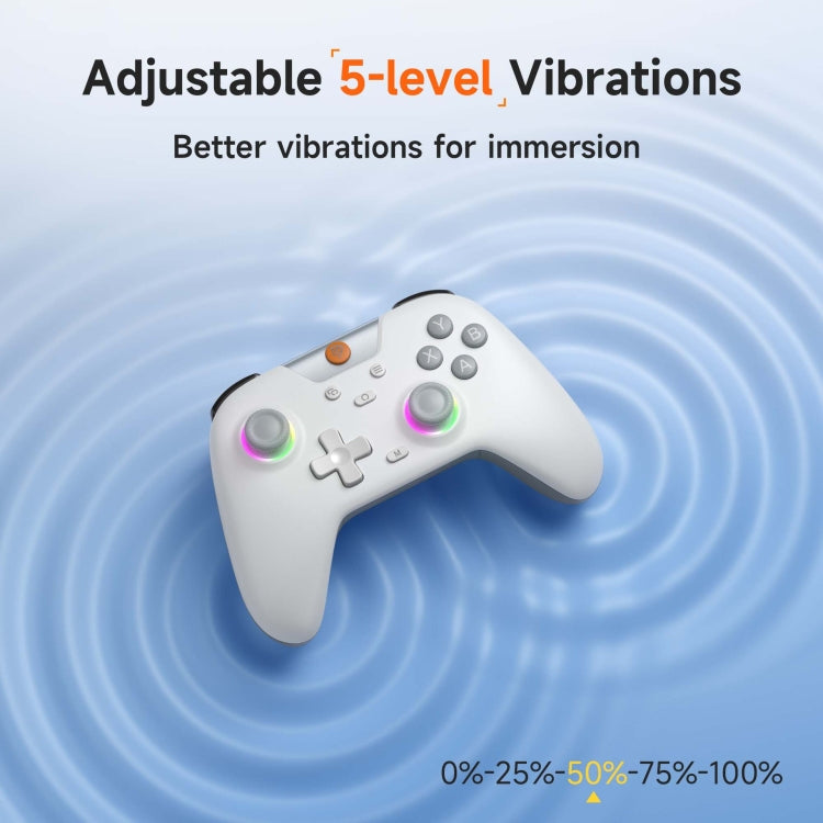EasySMX X05 Wireless Gamepad Hall RGB Effect Controller For PC / Phone / Switch / Steam Deck(Green)