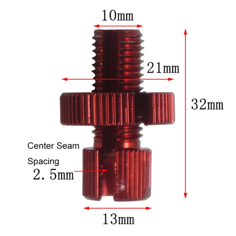 Motorcycle Electric Vehicle Front And Rear Pump Brakes Adjustment Screw(Black)