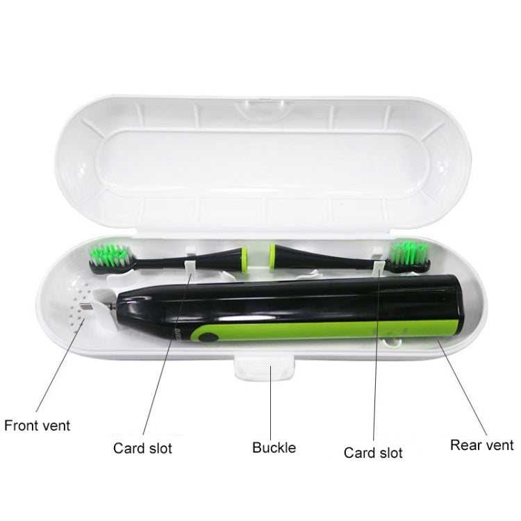 3 PCS Universal Sonic Electric Toothbrush Travel Portable Storage Box(Black)