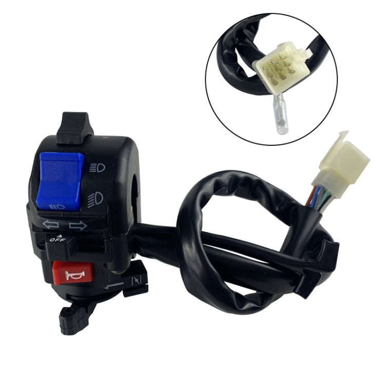 For QJ Storm Taizi 150 Motorcycle Left And Right Handlebar Switch Assembly(Silver)