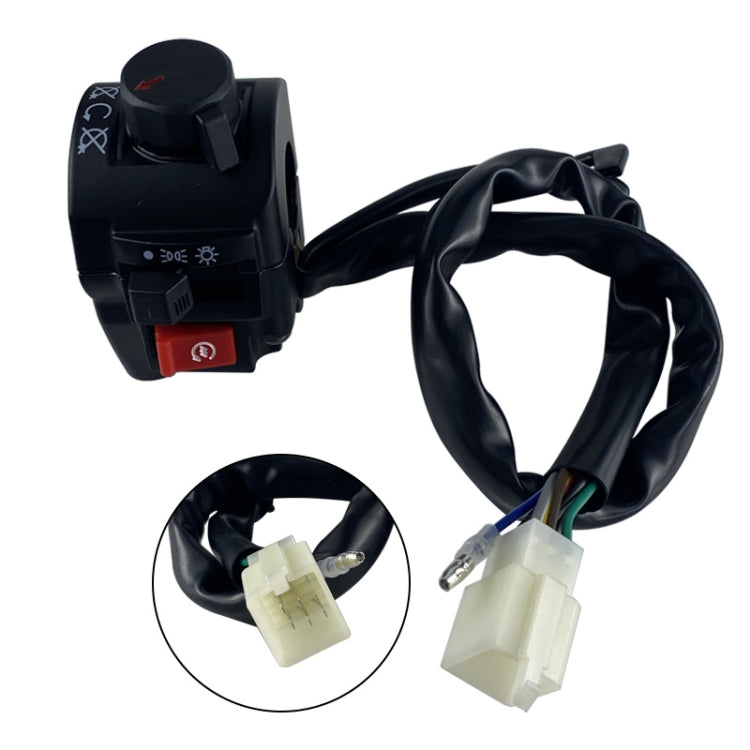 For QJ Storm Taizi 150 Motorcycle Left And Right Handlebar Switch Assembly(Black)