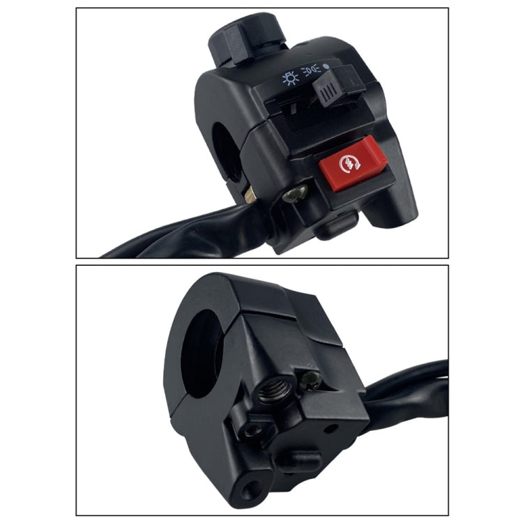For QJ Storm Taizi 150 Motorcycle Left And Right Handlebar Switch Assembly(Silver)