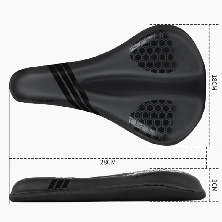 ESLNF Mountain Bike Saddle Cover Cycling Shock Absorbing Saddle Gear, Style: Round Logo