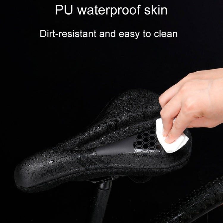 ESLNF Mountain Bike Saddle Cover Cycling Shock Absorbing Saddle Gear, Style: Round Logo