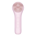 Sonic Waterproof Facial Cleansing Brush Rechargeable Hot Compress Face Scrubber Cleanser(Pink)