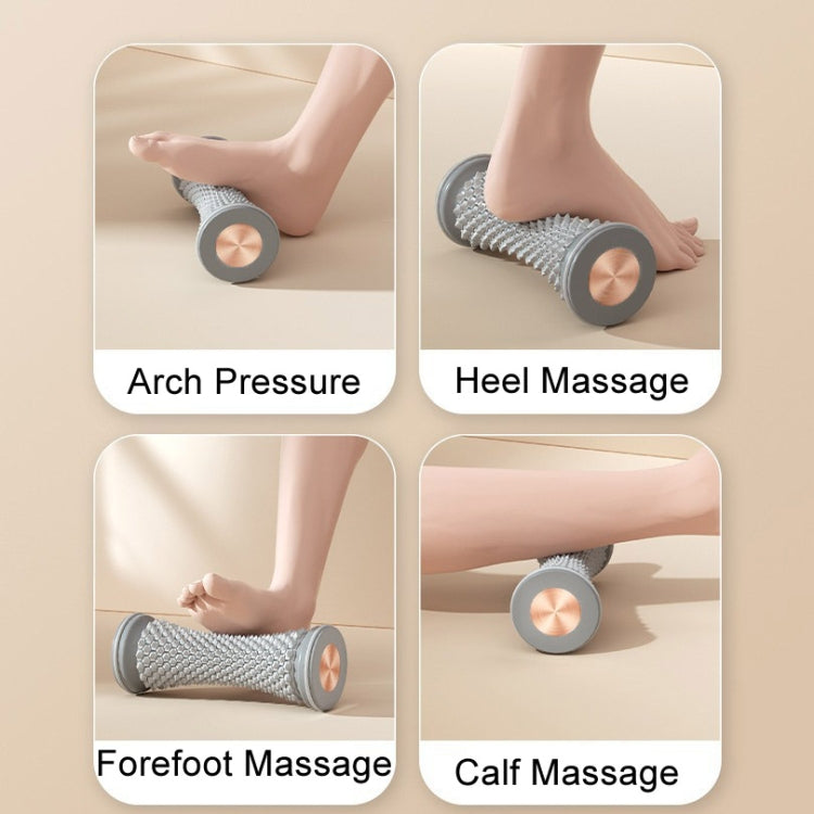 Plantar Fascia Wheel Foot Massager Yoga Roller Arch Trainer(Gray)