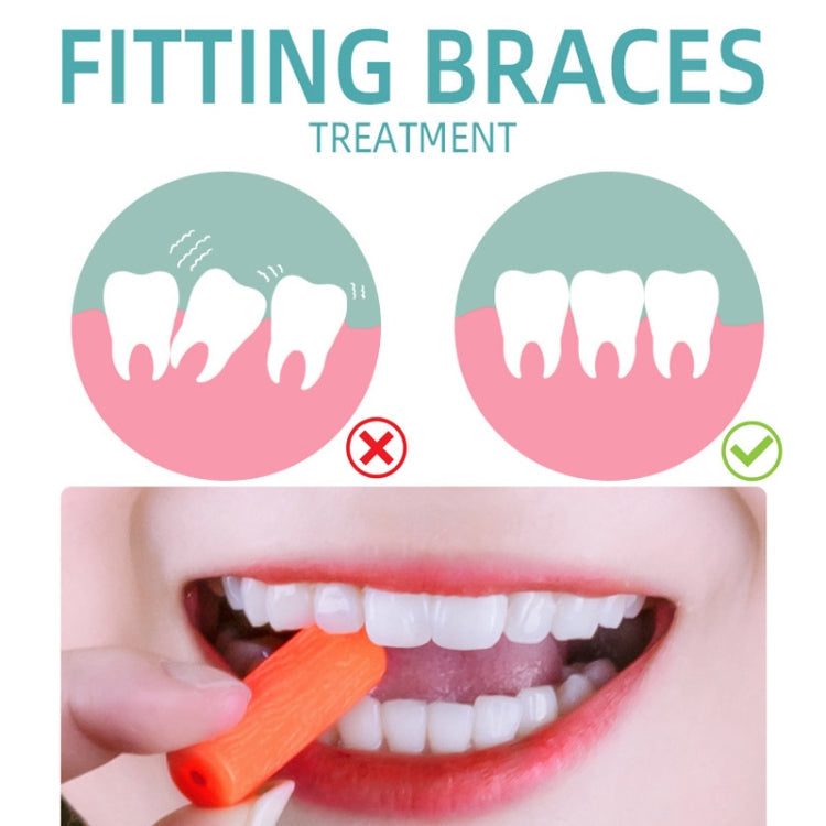 Fawnmum 2pcs /Box Handheld Hollow Cylinder Orthodontic Bite Sticks(Original Flavor)