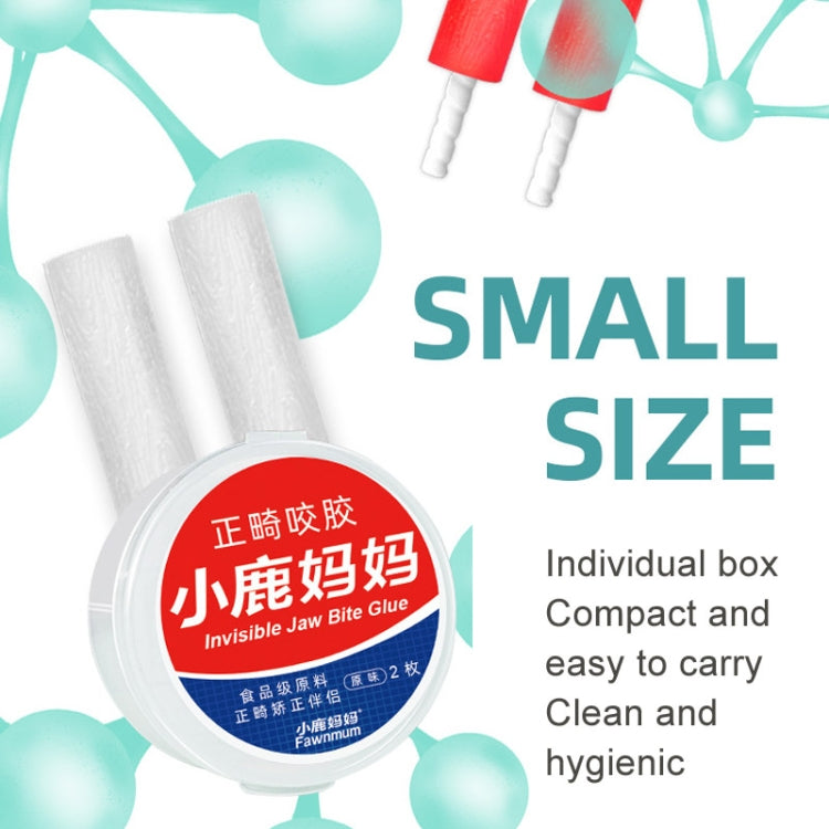 Fawnmum 2pcs /Box Handheld Hollow Cylinder Orthodontic Bite Sticks(Original Flavor)