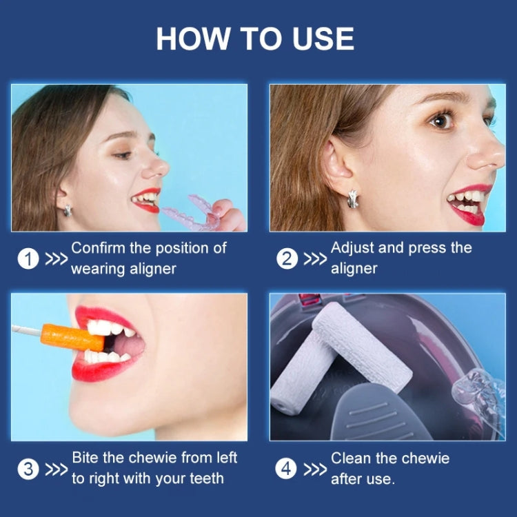 Fawnmum 2pcs /Box Handheld Hollow Cylinder Orthodontic Bite Sticks(Original Flavor)