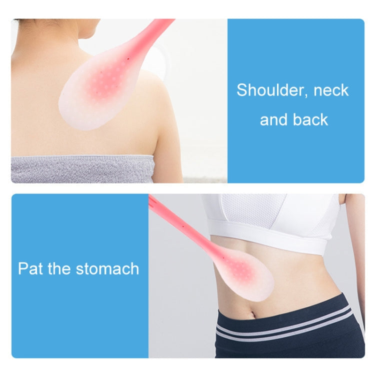Meridian Points Gua Sha Patting Board Silicone Palm Massage Whacker, Style: Green 38cm