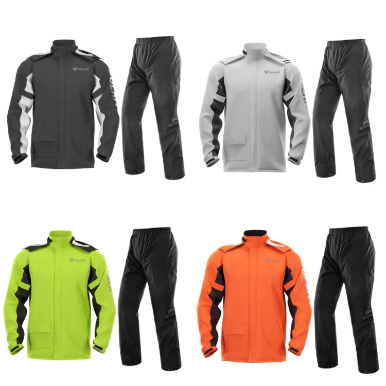 SULAITE Outdoor Motorcycle Riding Full Body Split Raincoat Suit, Size: XXL(Black)
