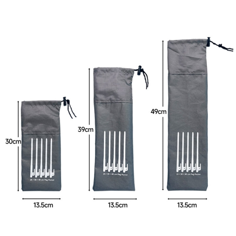 L 40cm Ground Spike Storage Bag Outdoor Camping Accessories Portable Handheld Storage Bag