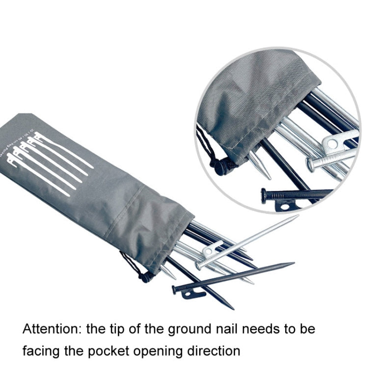 L 40cm Ground Spike Storage Bag Outdoor Camping Accessories Portable Handheld Storage Bag