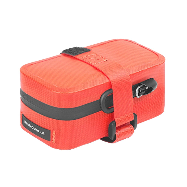 Rhinowalk RK5200 0.39L Bicycle Lightweight Waterproof Tail Bag Outdoor Cycling TPU Saddle Bag(Orange)