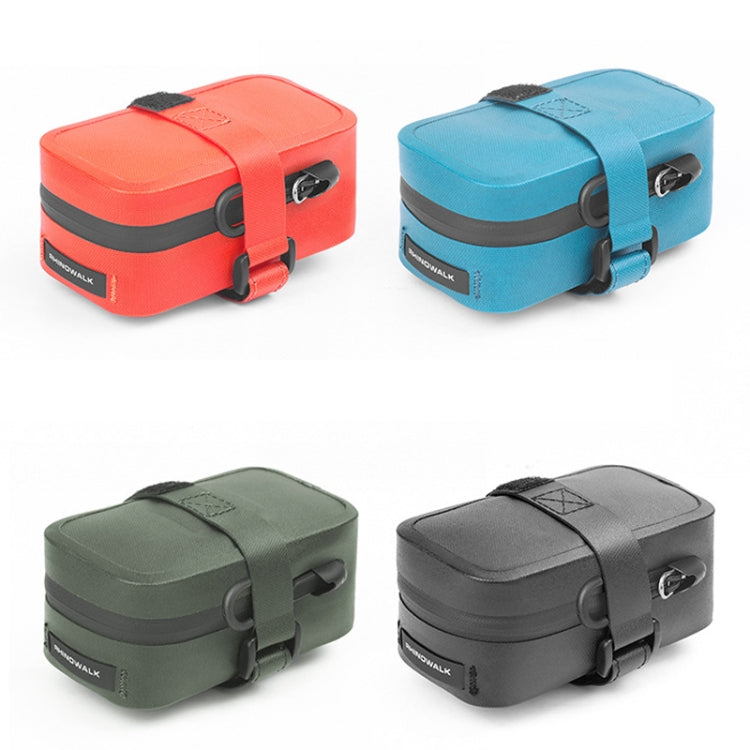 Rhinowalk RK5200 0.39L Bicycle Lightweight Waterproof Tail Bag Outdoor Cycling TPU Saddle Bag(Orange)