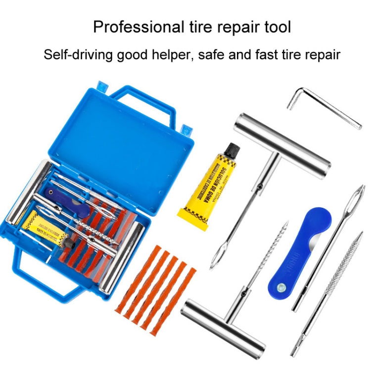 6 In 1 Car Tire Repair Tool Set Motorcycle Vacuum Tire Emergency Fast Repair Toolkit