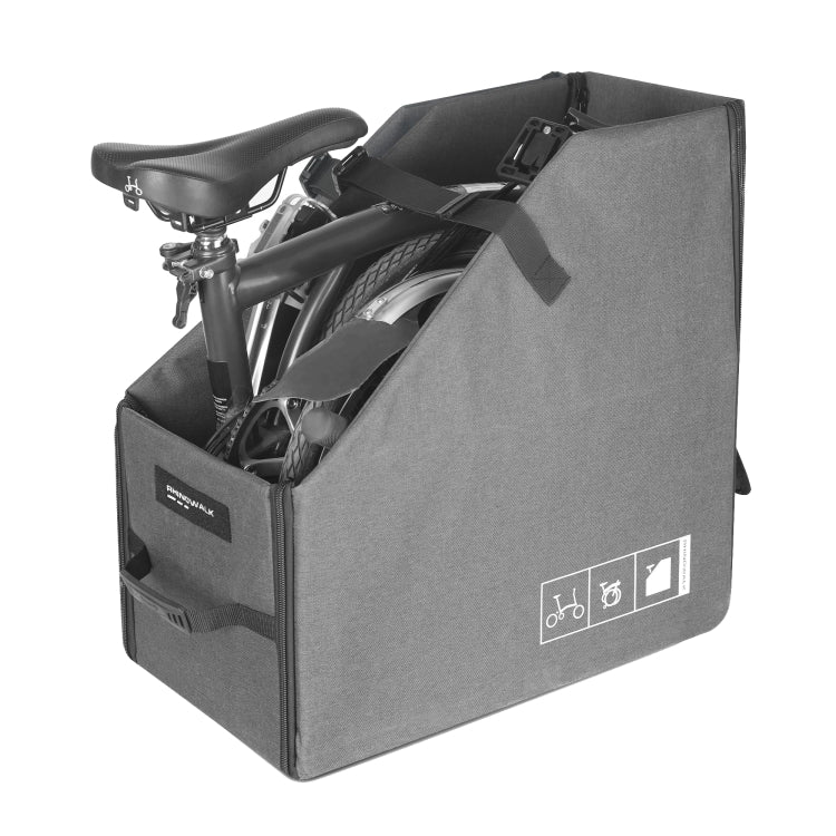 Rhinowalk RK70 For Brompton 14-inch Folding Bicycle Storage Box Car Trunk Bag(Black)