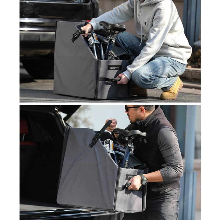 Rhinowalk RK70 For Brompton 14-inch Folding Bicycle Storage Box Car Trunk Bag(Black)