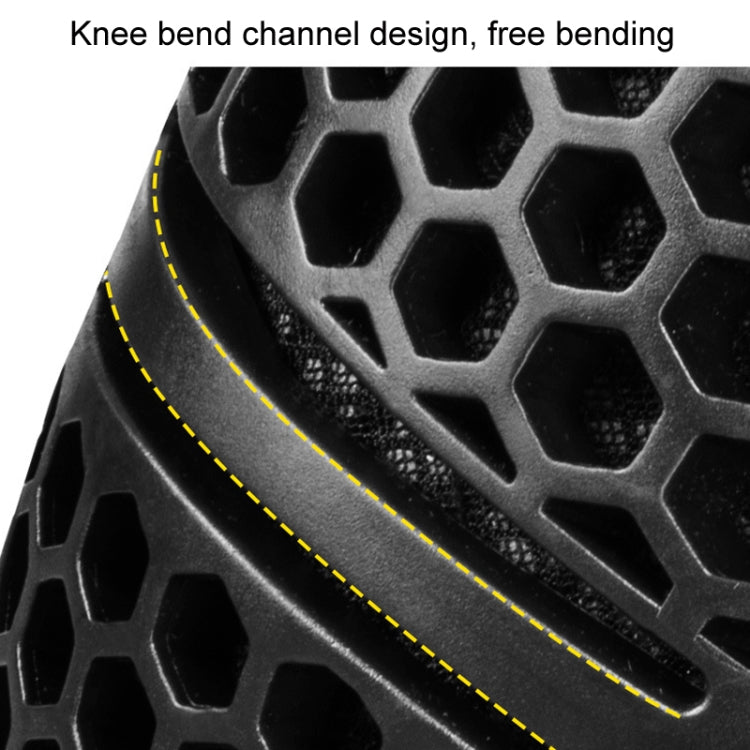 SULAITE Cycling Honeycomb Breathable Heat Dissipation Motorcycle Adjustable Protective Gear, Style: 4pcs /Set Knee Elbow Pads