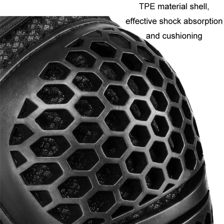 SULAITE Cycling Honeycomb Breathable Heat Dissipation Motorcycle Adjustable Protective Gear, Style: 2pcs /Set Elbow Pads