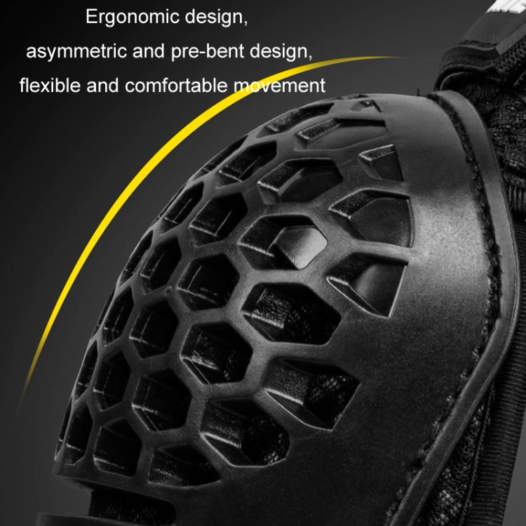 SULAITE Cycling Honeycomb Breathable Heat Dissipation Motorcycle Adjustable Protective Gear, Style: 2pcs /Set Elbow Pads