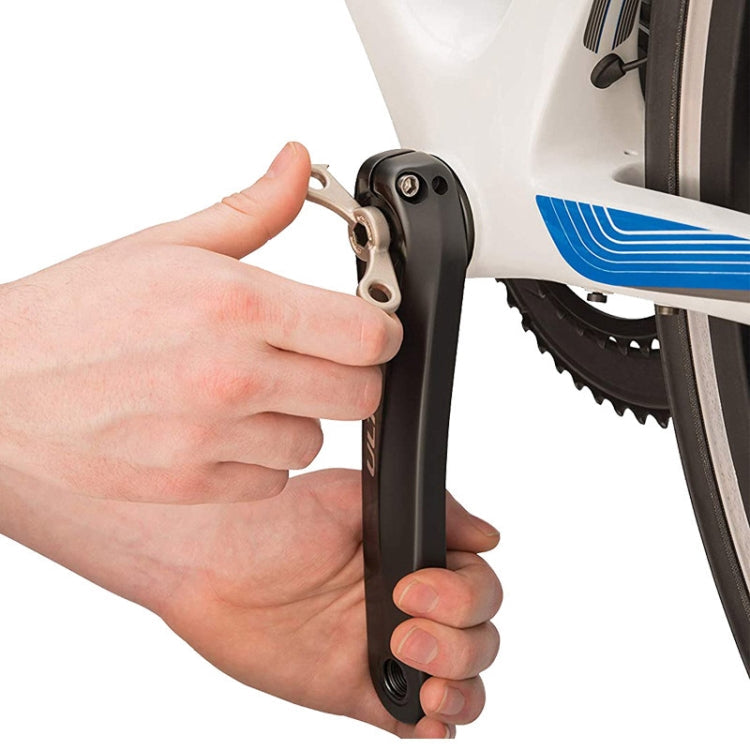 Bicycle Crank Assembly Puller Crank Removal and Adjustment Tool(银色)