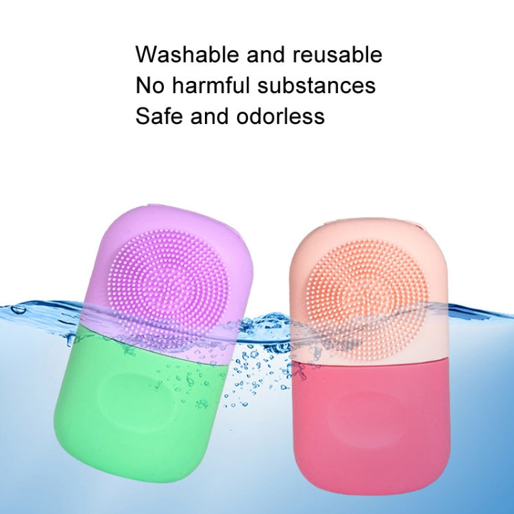 Beauty Capsule Tool Facial Massage Cleansing Silicone Compress Ice Compartment Mold(Purple Green)