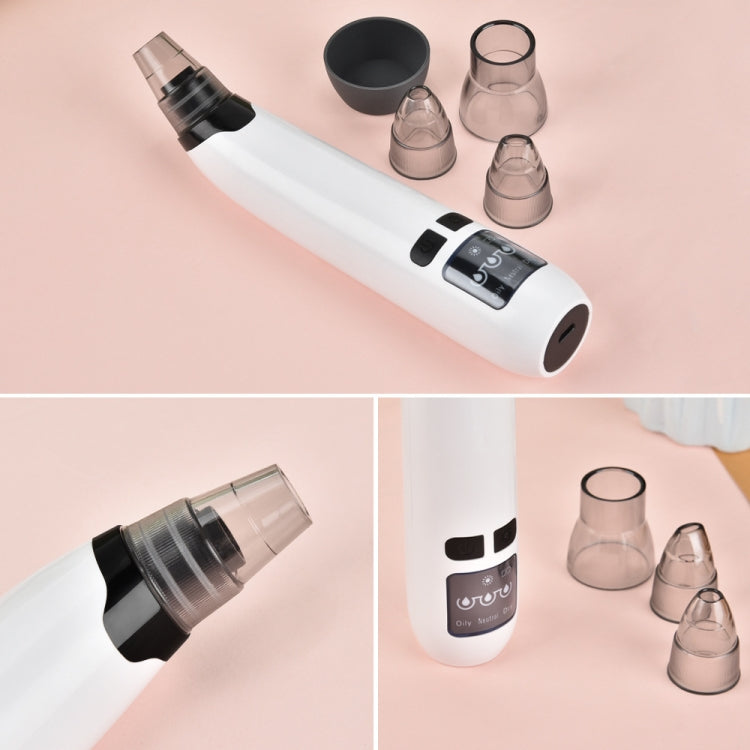 KS-X007 Electric Heating Hot Compress Pore Cleaner Home Facial Blackhead Acne Remover(White)