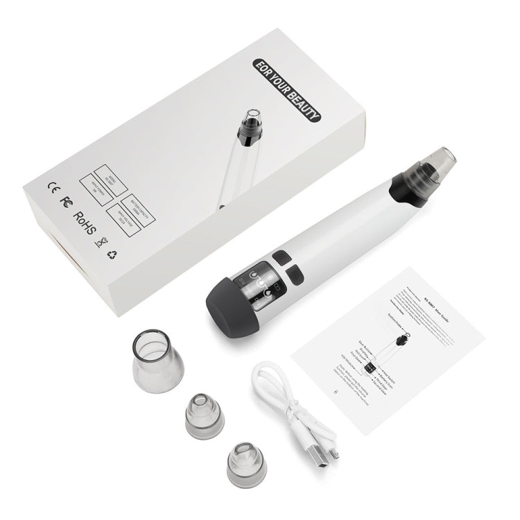 KS-X007 Electric Heating Hot Compress Pore Cleaner Home Facial Blackhead Acne Remover(White)