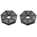 2pcs Portable Transparent Moisture-Proof Weekly 7-grids Pill Storage Box(Black)