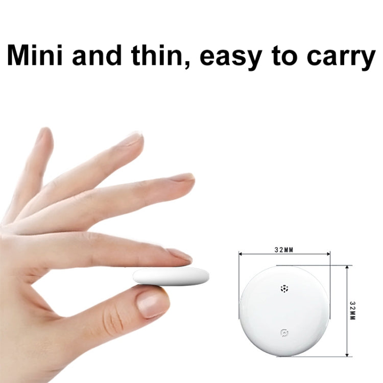 For Apple Series S10 Round Smart Global Anti-Lost Device IP67 Waterproof Locator(White)