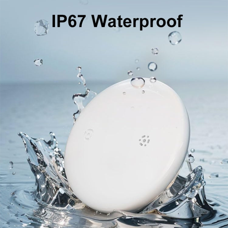 For Apple Series S10 Round Smart Global Anti-Lost Device IP67 Waterproof Locator(White)