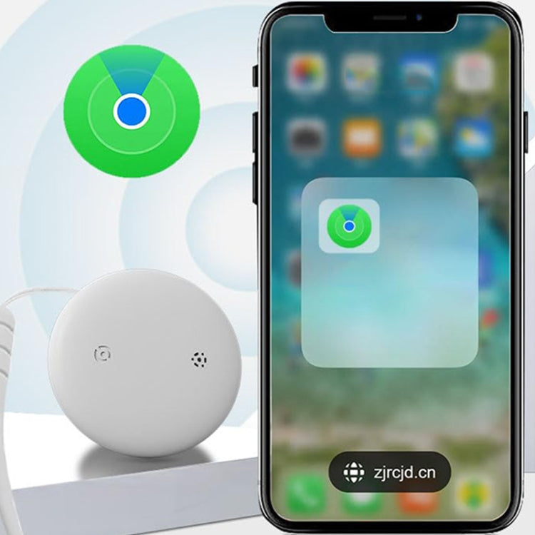 For Apple Series S10 Round Smart Global Anti-Lost Device IP67 Waterproof Locator(White)