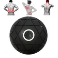 3D Vibrating Yoga Ball Muscle Relaxation Massage Fitness Ball Rechargeable Handheld Silicone Massage Ball(Black)
