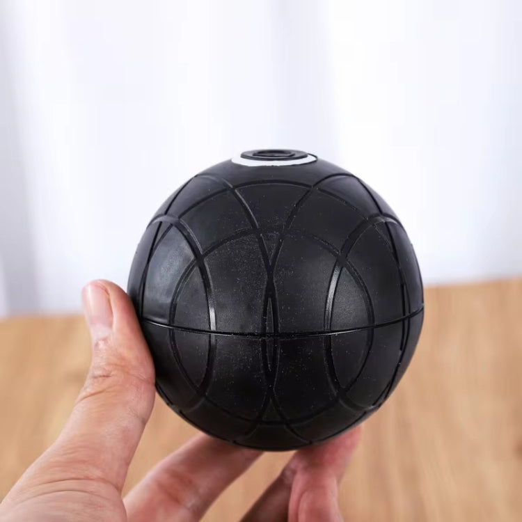 3D Vibrating Yoga Ball Muscle Relaxation Massage Fitness Ball Rechargeable Handheld Silicone Massage Ball(Black)
