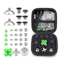 For PS4 32pcs /Set Gamepad Metal Buttons Mushroom Head Magnetic Base Cross Keys Accessory Set